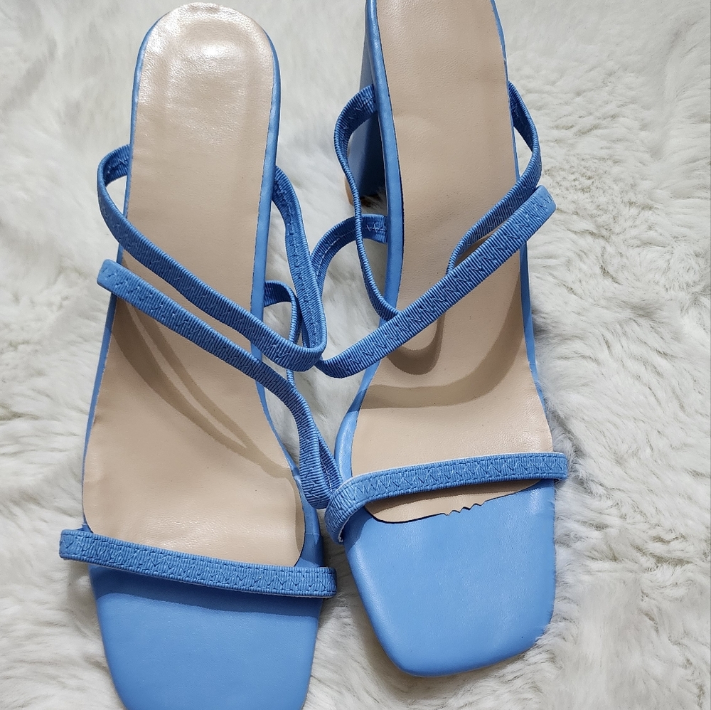 Blue Women's Strappy Sandals